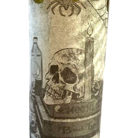 SKULL SKELETON Green Wine Bottle Lit Up Cork Gothic Morbid 12 inches Tall - Picture 8 of 13